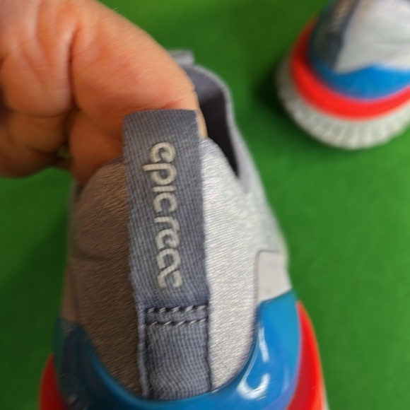 NIKE EPIC PHANTOM REAT FLY KNIT JDI INDIGO FOG RUNNING SHOE BLACK\PURPLE 6YOUTH - Picture 9 of 14